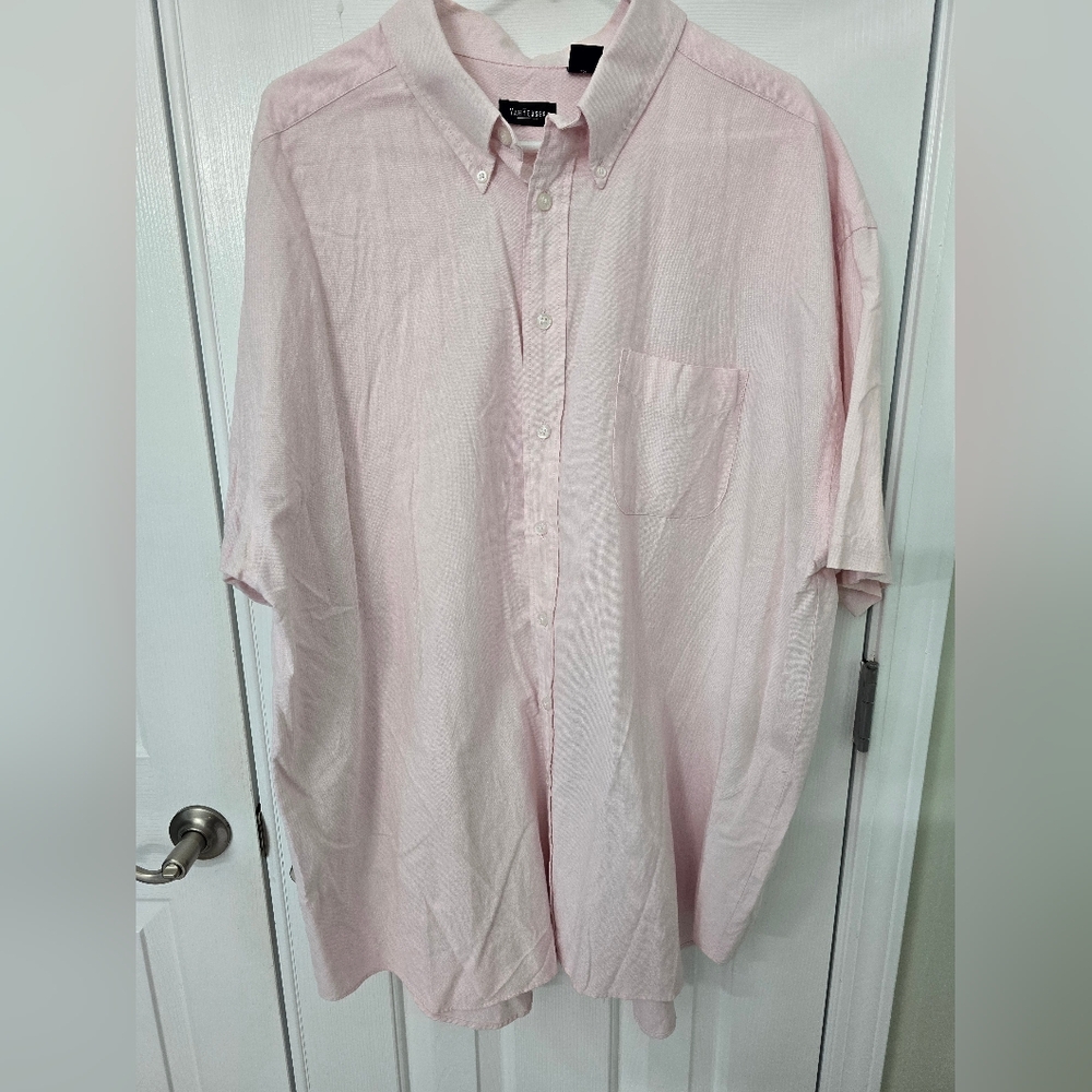 Van Heusen Pink Casual Button Down Shirt 2XLT Mens